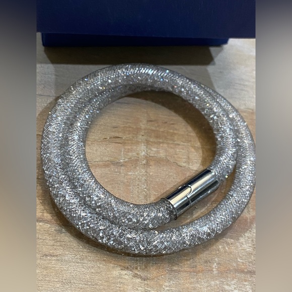 Swarovski Silver Glitzy Stardust Bracelet new in box choker necklace - Picture 9 of 9